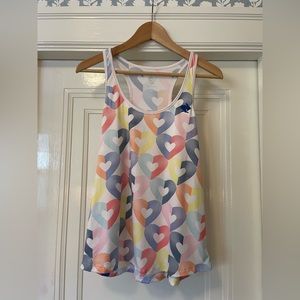 NWT Colorful heart print athletic top